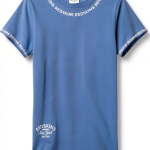 REDSKINS Polo Bambini Cottone Blu Stile Casual Sportivo-0