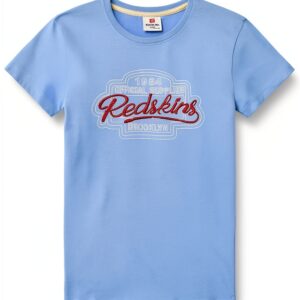 REDSKINS Polo Bambini Cottone Blu Stile Casual Sportivo-0